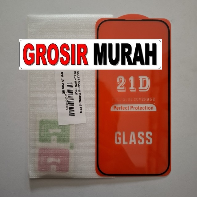 Glass Dimensi Iphone 15 Pro Black Non Pack