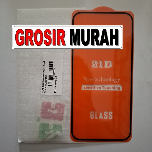 Glass Dimensi Iphone 16 Plus Black Non Pack