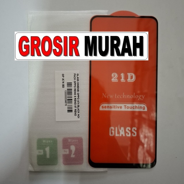 Glass Dimensi Oppo A74 Black Non Pack Oppo Reno 8 Reno 8t Reno 7 4g A95 Reno 4 4f 5 5f 6 Realme 6 7