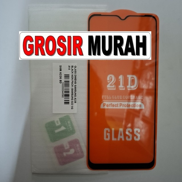 Glass Dimensi Samsung A226 Black Non Pack (samsung A22 5g A14 4g)