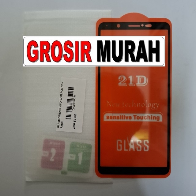 Glass Dimensi Vivo V7 Black Non Pack