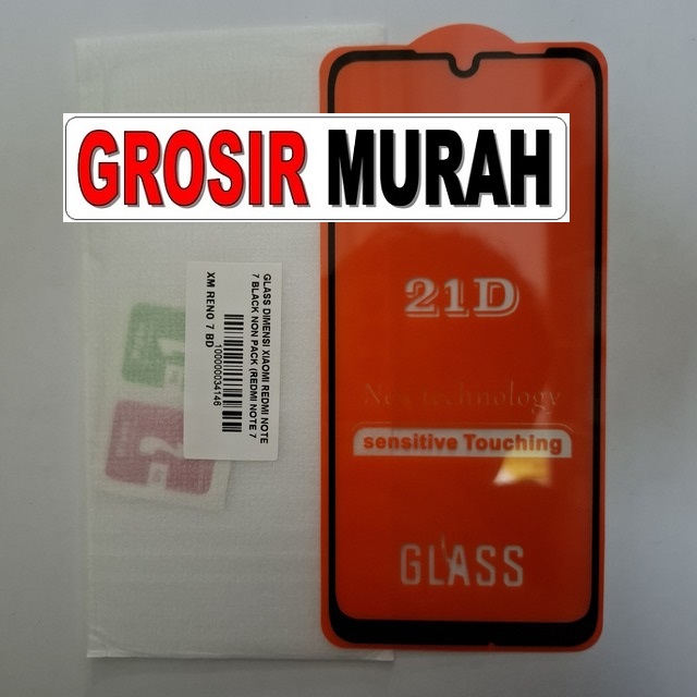 Glass Dimensi Xiaomi Redmi Note 7 Black Non Pack (redmi Note 7 Pro)