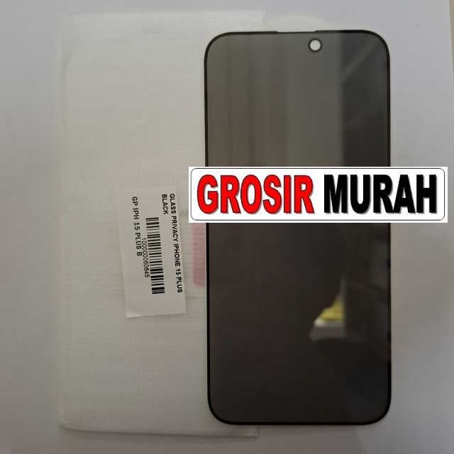 Glass Privacy Iphone 15 Plus Black
