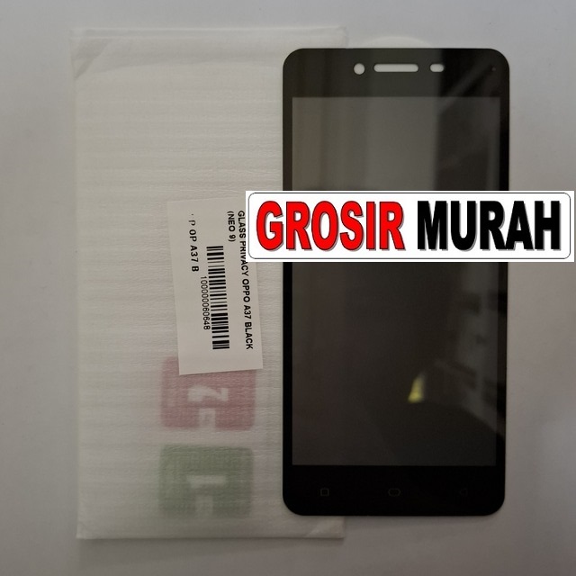 Glass Privacy Oppo A37 Black (neo 9)