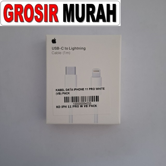 Kabel Data Iphone 11 Pro White (vb) Pack