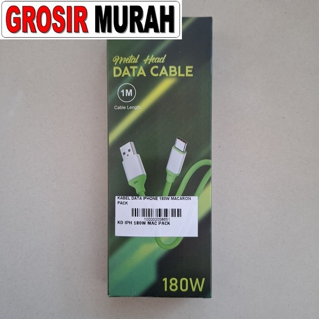 Kabel Data Iphone 180w Macaron Pack