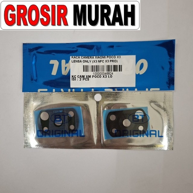 Kaca Camera Xiaomi Poco X3 Lensa Only (x3 Nfc X3 Pro)