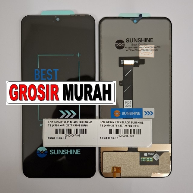 Lcd Infinix X663 Black Sunshine Ts (x670 X671 X677 X676b Infinix Note 11 Infinix Note 12)