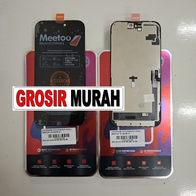 LCD iPhone 16 Plus Black Incell Meetoo Move IC