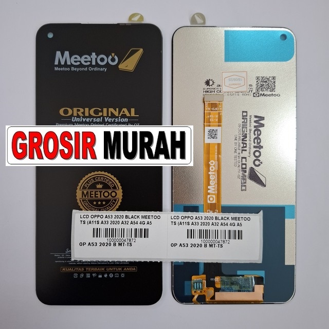 LCD Oppo A53 2020 Meetoo Black (Kompatibel A11S A33 2020 A32 A54 4G A55 4G Realme 7I C17)