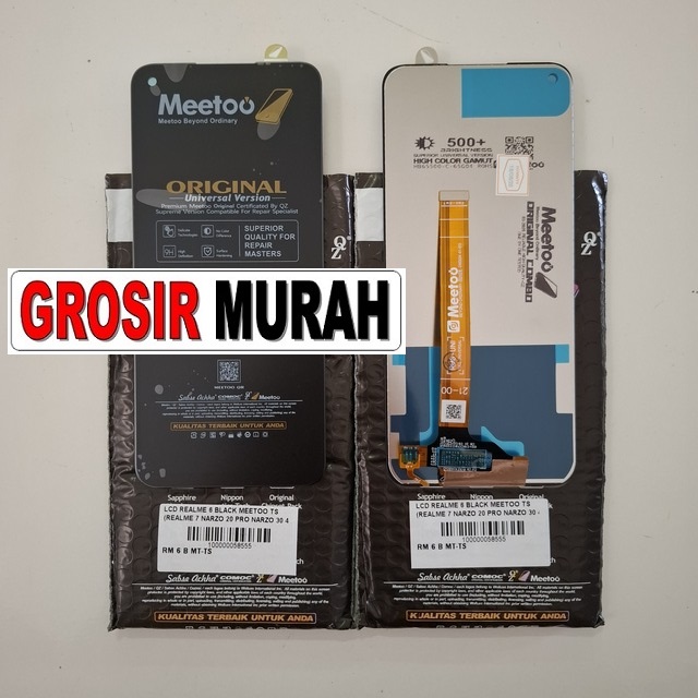 Lcd Realme 6 Black Meetoo Ts (realme 7 Narzo 20 Pro Narzo 30 4g)