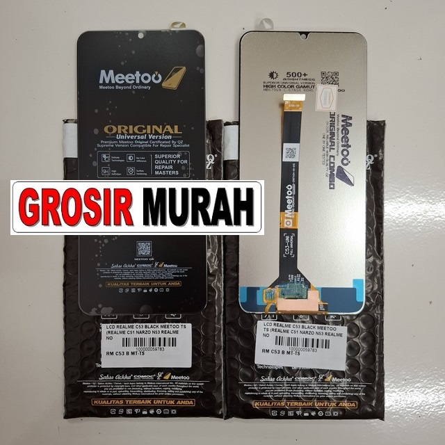 Lcd Realme C53 Black Meetoo Ts (Realme C51 Narzo N53 Realme Note 50)