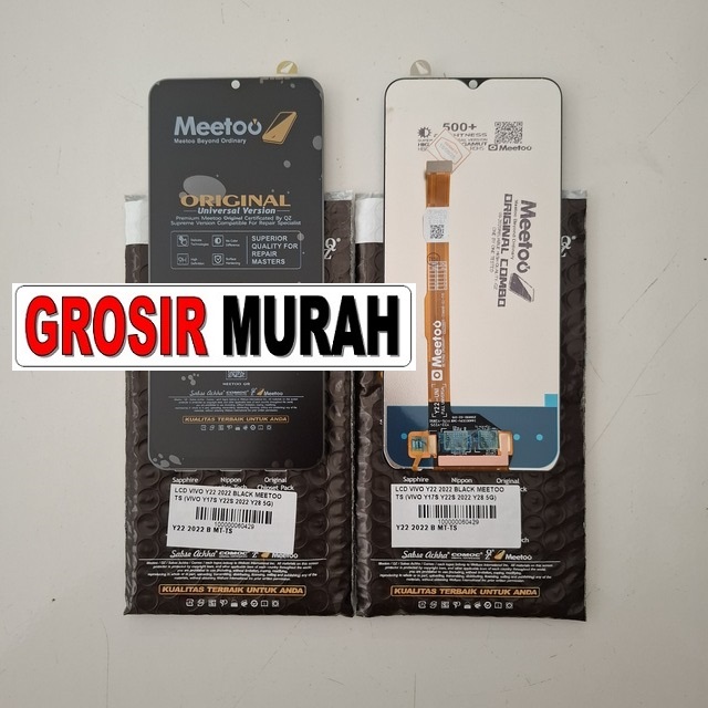 Lcd Vivo Y22 2022 Black Meetoo Ts (vivo Y17s Y22s 2022 Y28 5g)
