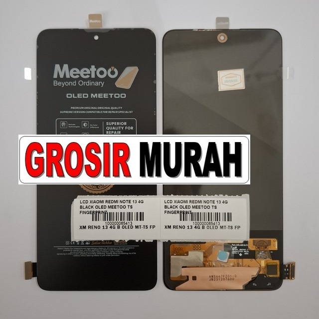 Lcd Xiaomi Redmi Note 13 4g Black Oled Meetoo Ts Fingerprint