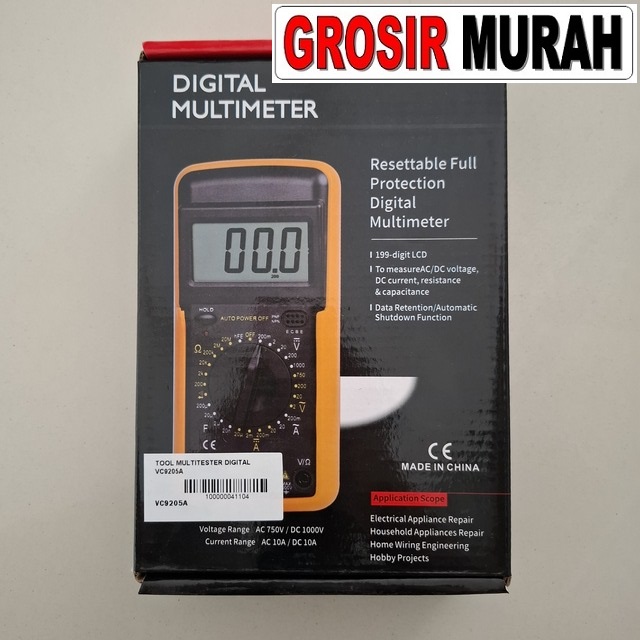 Tool Multitester Digital Vc9205a