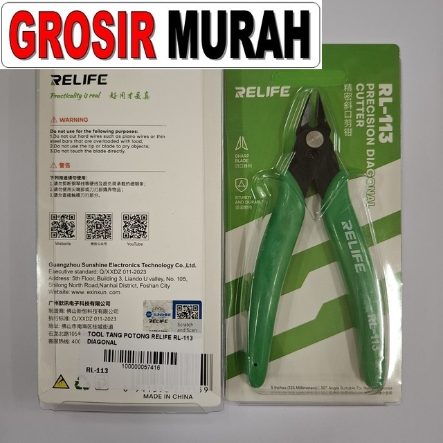 Tool Tang Potong Relife Rl-113 Diagonal