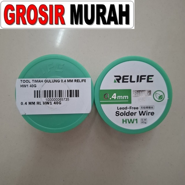 Tool Timah Gulung 0.4 Mm Relife Hw1 40g