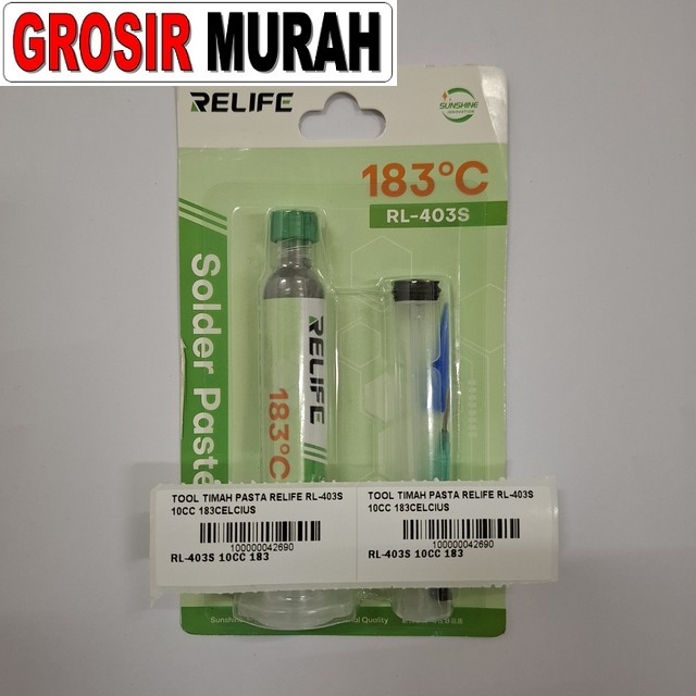 Tool Timah Pasta Relife Rl-403s 10cc 183celcius