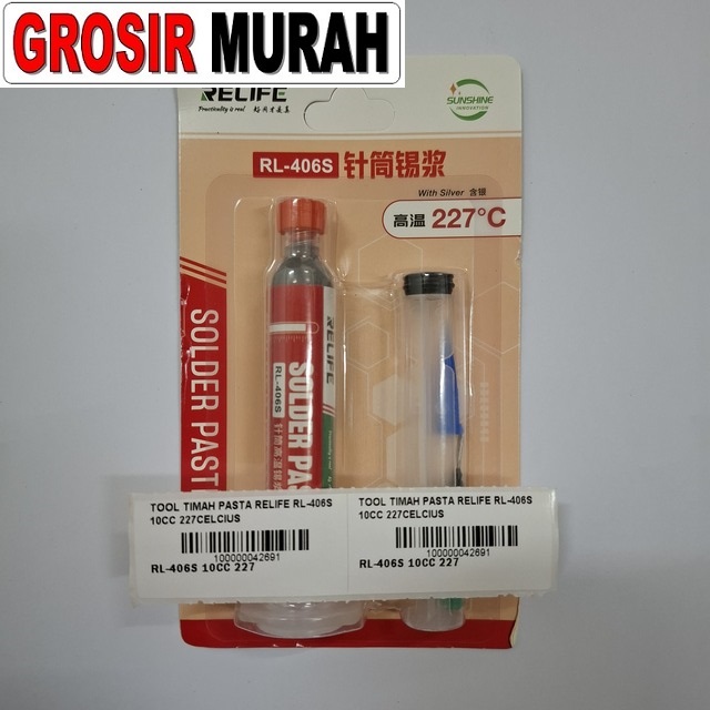 Tool Timah Pasta Relife Rl-406s 10cc 227celcius
