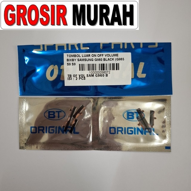 Tombol Luar On Off Volume Bixby Samsung G960 Black (g965 S9 S9 Plus)