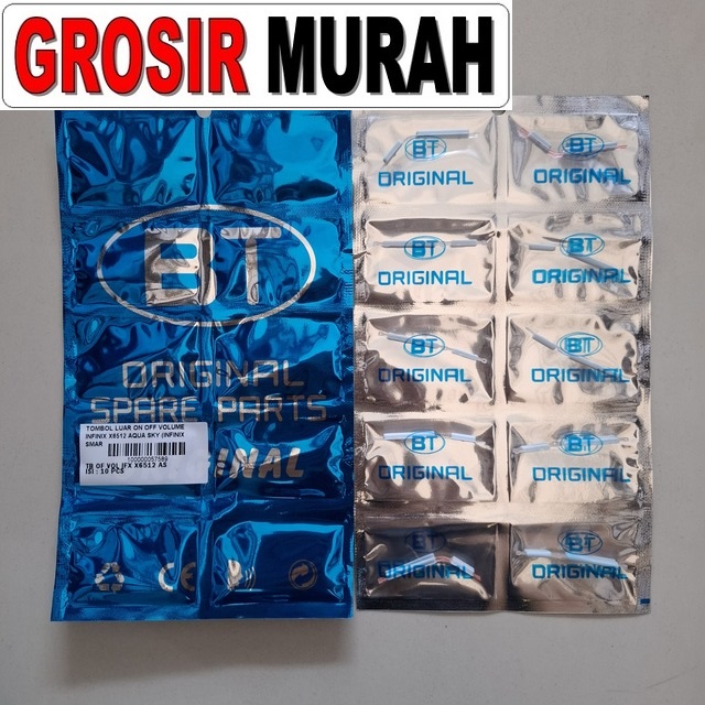 Tombol Luar On Off Volume Infinix X6512 Aqua Sky (infinix Smart 6 Hd)