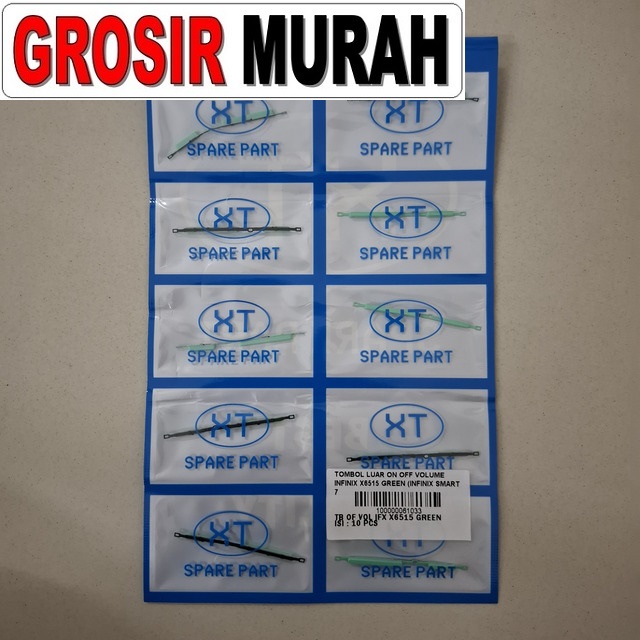 Tombol Luar On Off Volume Infinix X6515 Green (infinix Smart 7)