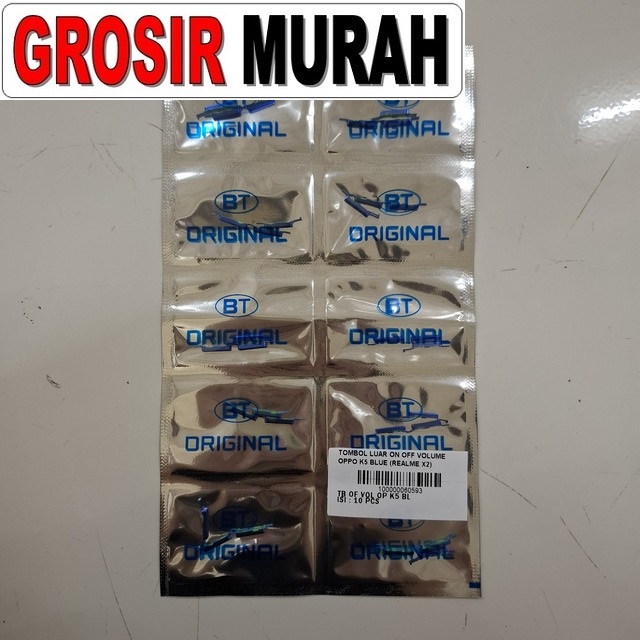 Tombol Luar On Off Volume Oppo K5 Blue (realme X2)