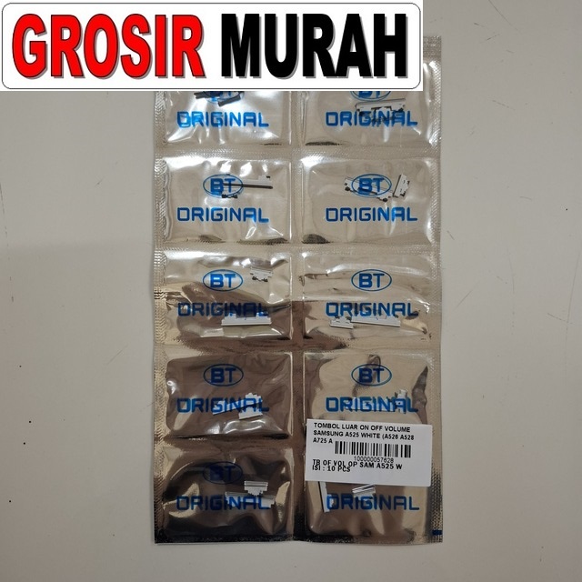 Tombol Luar On Off Volume Samsung A525 White (a526 A528 A725 A52 4g 5g A52s 5g A72 4g)