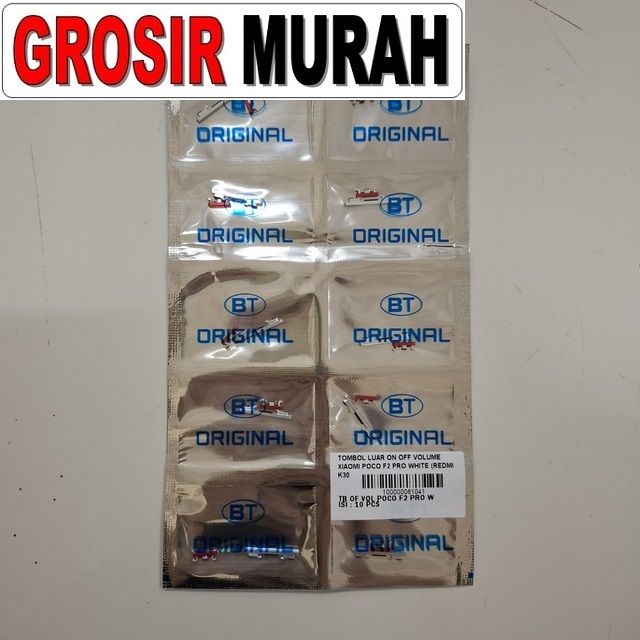 Tombol Luar On Off Volume Xiaomi Poco F2 Pro White (redmi K30 Pro)