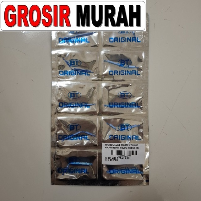 Tombol Luar On Off Volume Xiaomi Redmi 6 Redmi 6A Blue