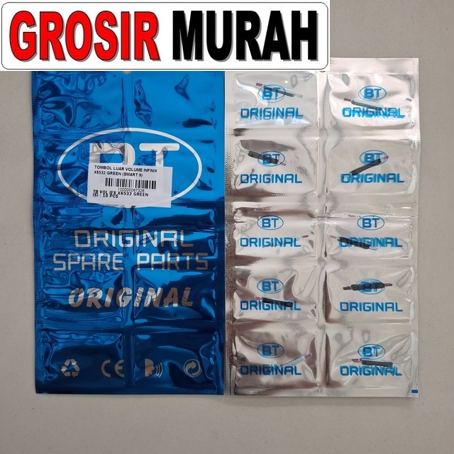 Tombol Luar Volume Infinix X6532 Green (Smart 9)