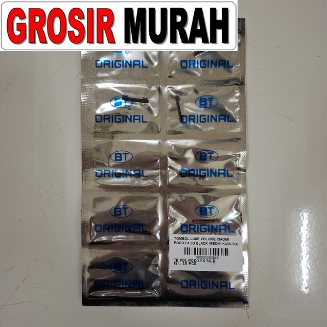 Tombol Luar Volume Xiaomi Poco F4 5g Black (redmi K40s 5g)