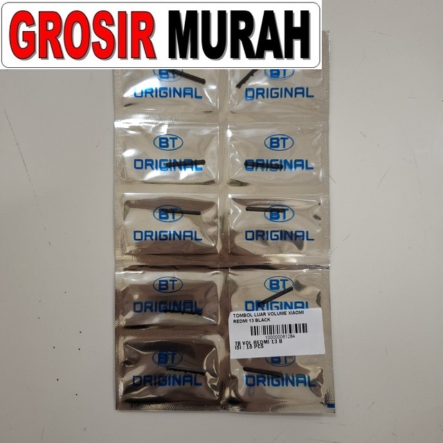 Tombol Luar Volume Xiaomi Redmi 13 Black