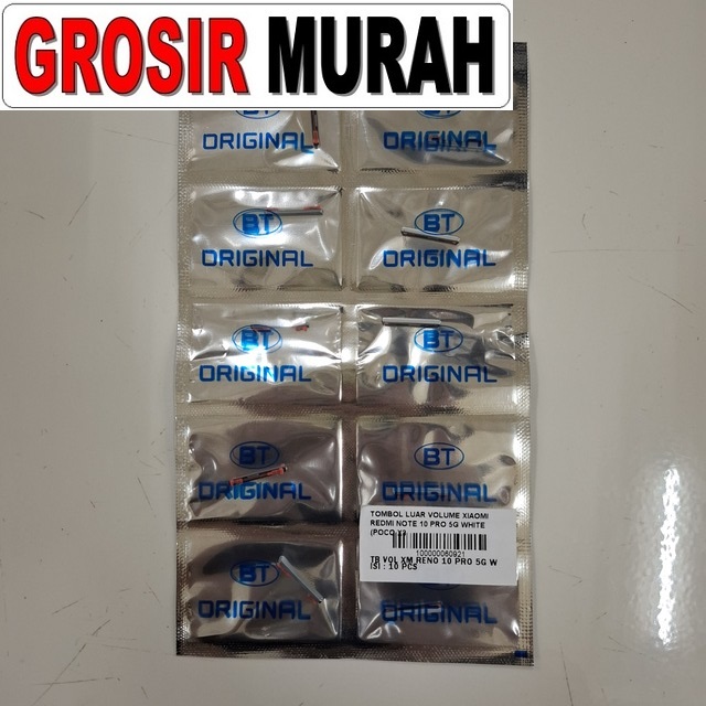 Tombol Luar Volume Xiaomi Redmi Note 10 Pro 5g White (poco X3 Gt)