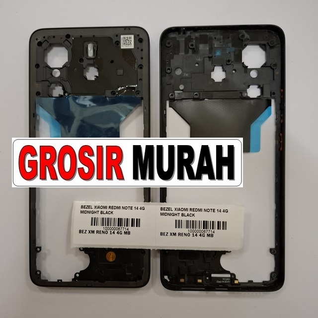 Bezel Xiaomi Redmi Note 14 4G Midnight Black