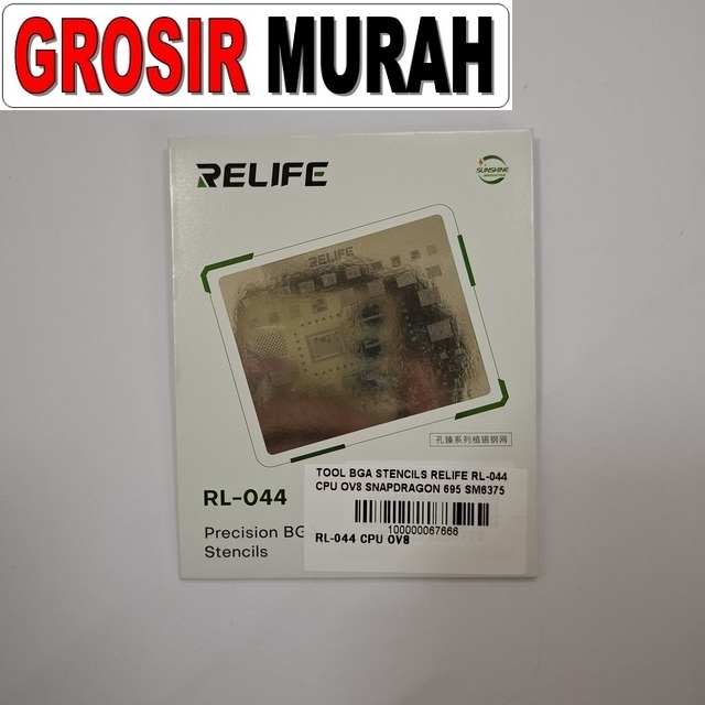 BGA Stencils Relife RL-044 CPU OV8 untuk Snapdragon 695 / SM6375 / Dimensity 930 / MT6855V / MT6833V
