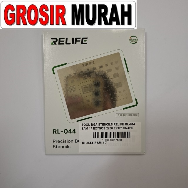 BGA Stencils Relife RL-044 SAM 17 untuk Exynos 2200 / E9925 & Snapdragon 8 Gen1 (SM8450)