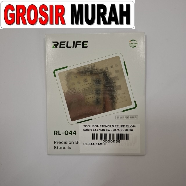 BGA Stencils Relife RL-044 SAM 9 untuk Exynos 7570 / 3475 / SC9830A / 7730S