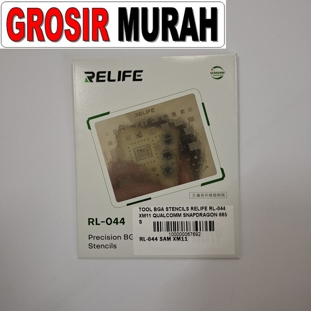 BGA Stencils Relife RL-044 XM11 untuk Snapdragon 665 (SM6125) & Snapdragon 710 (SDM710)