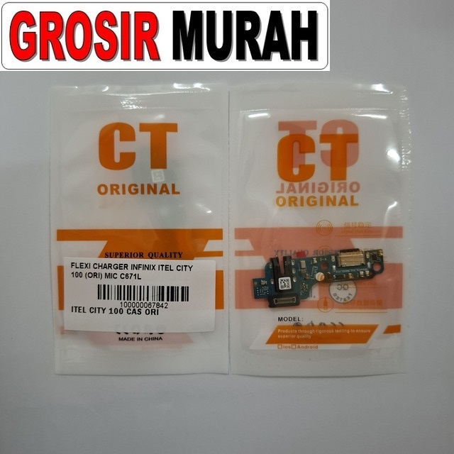 Flexi Charger Infinix Itel City 100 (ori) Mic C671l