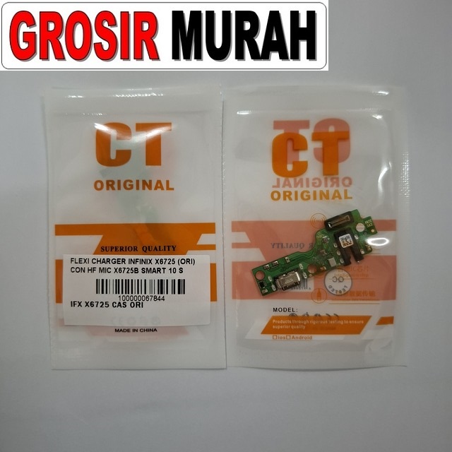 Flexi Charger Infinix X6725 (ori) Con Hf Mic X6725b Smart 10 Smart 10 Plus