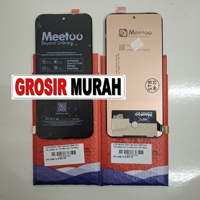 Lcd Infinix X6873 Black Meetoo Ts (x6885 Gt 30 Pro Hot 60 Pro)