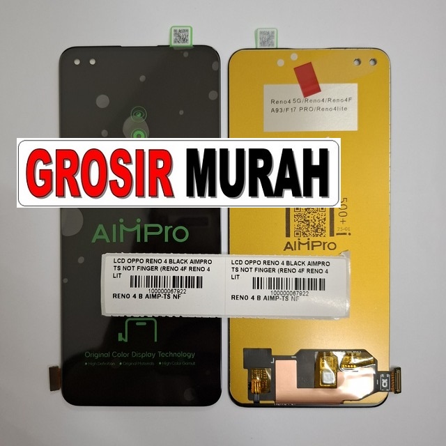 Lcd Oppo Reno 4 Black Aimpro Ts Not Finger (reno 4f Reno 4 Lite Oppo A93 4g F17 Pro)