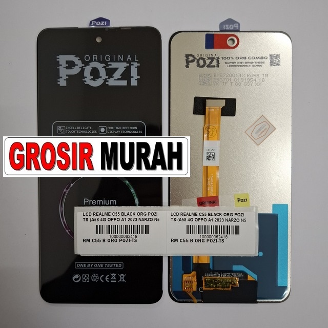 LCD Realme C55 Org Pozi kompatibel A58 4G, Oppo A1 2023, Narzo N55