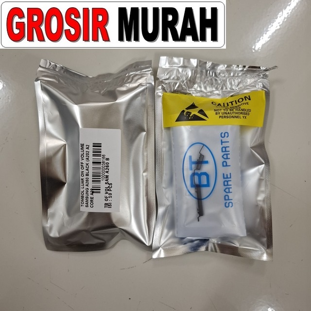 Tombol Luar On Off Volume Samsung A260 Black (a202 A2 Core A20e)
