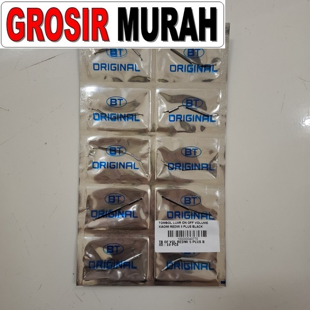 Tombol Luar On Off Volume Xiaomi Redmi 5 Plus Black