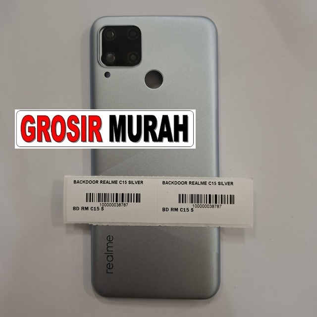 Backdoor Realme C15 Silver