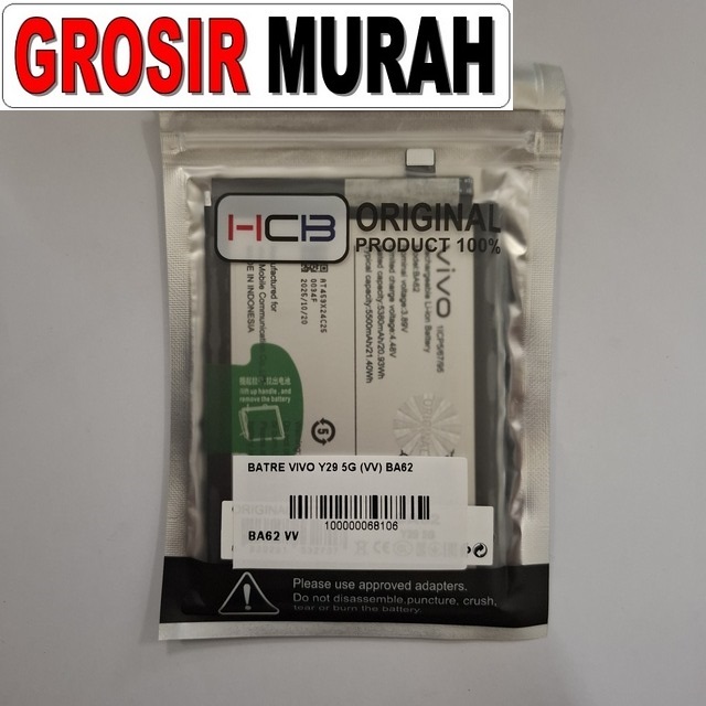 Batre Vivo Y29 5G BA62 VV