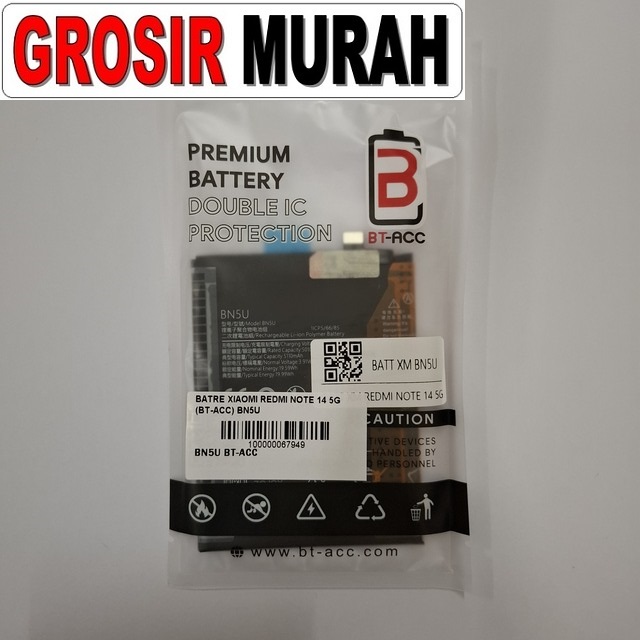 Batre Redmi Note 14 5G BN5U Bt-acc
