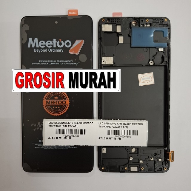 LCD Samsung A715 Meetoo Frame Galaxy A71 Black